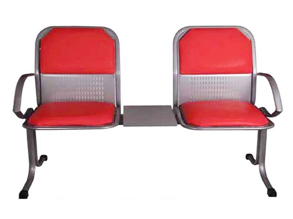 İkili Sehpalı Metal Bekleme Koltuğu